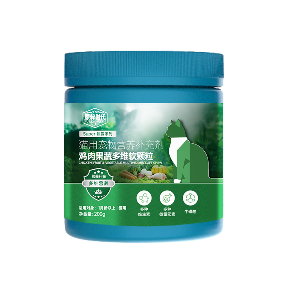 原粹时代-鸡肉果蔬多维软颗粒